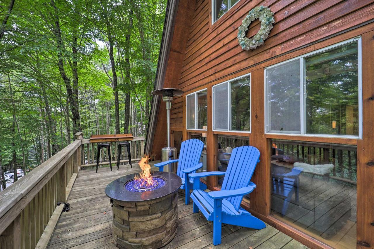 A-Frame Cabin With Hot Tub 1 Mi To Beech Mountain! 外观 照片