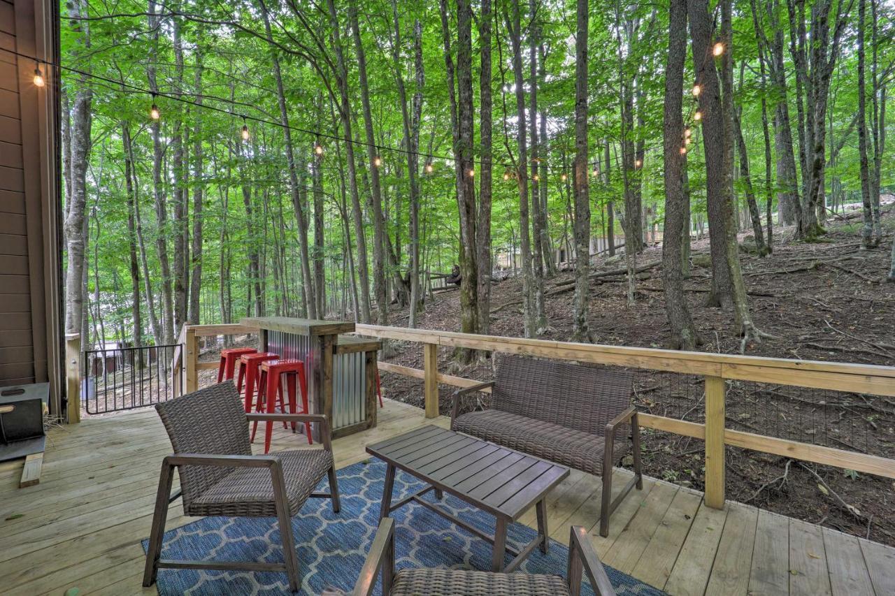 A-Frame Cabin With Hot Tub 1 Mi To Beech Mountain! 外观 照片