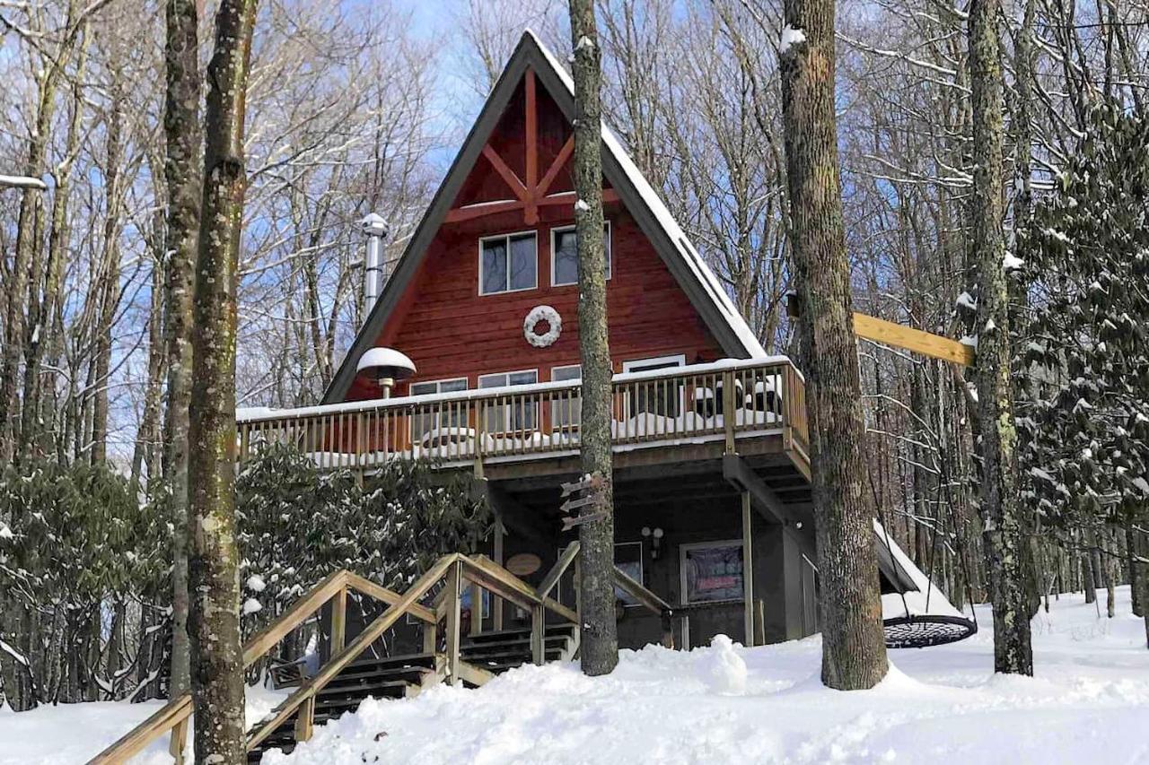 A-Frame Cabin With Hot Tub 1 Mi To Beech Mountain! 外观 照片