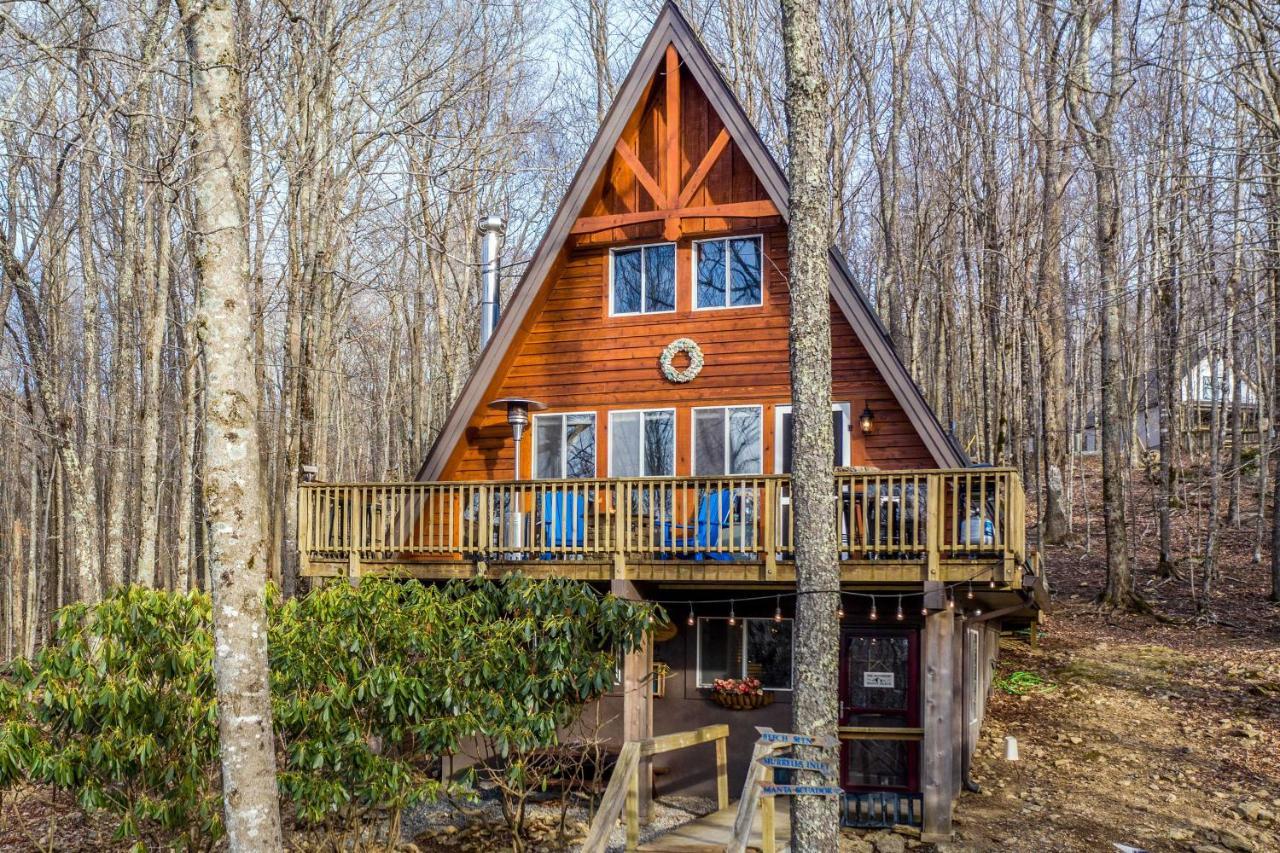 A-Frame Cabin With Hot Tub 1 Mi To Beech Mountain! 外观 照片